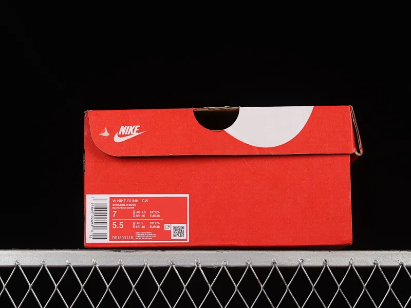 All categories Nk SB Dunk series Nk SB Dunk Low low-top sneakers Nk Dunk Low white and pink customized version of deconstructed strap casual sneakers DD1503-118